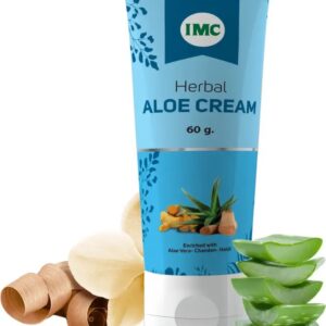 imc herbal aloe cream | healthy, fair, soft skin; reduces dark circles & unevenness (60 g)